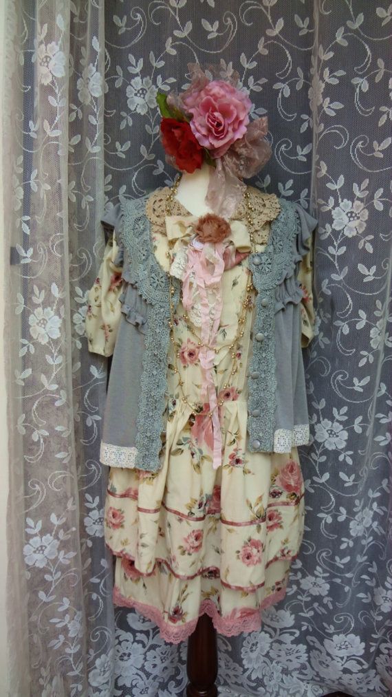 Mori Girl Boho Chic Clothing Cowgirl Shabby by BerthaLouiseDesigns, $89.95