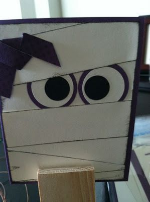 Mummy card from Halloween Crafting Cafe