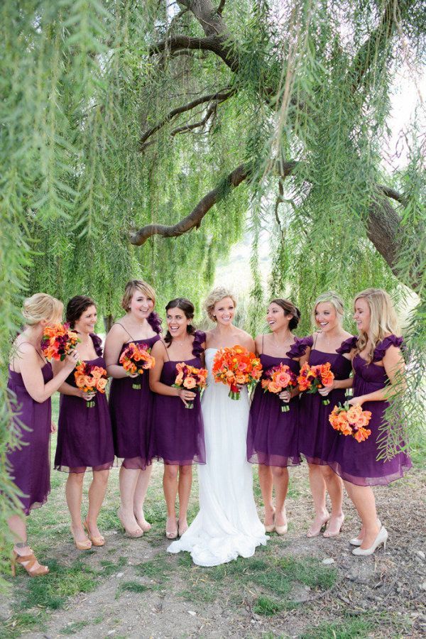 My Tangerine Orange and Purple Wedding Colour Inspiration