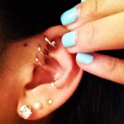 Never been a huge piercing person, but I really like this Triple forward helix