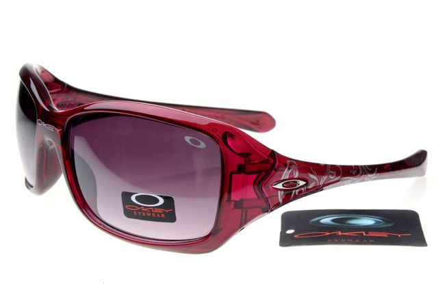 Oakley Womens Sunglasses Dark Red Frame Gray Lens B16 [OK1257] – $20.68 : Top Ra
