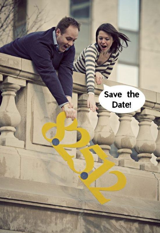 Ok this one is pretty hilarious xD !!    40  Unique Save the Date Photo Ideas