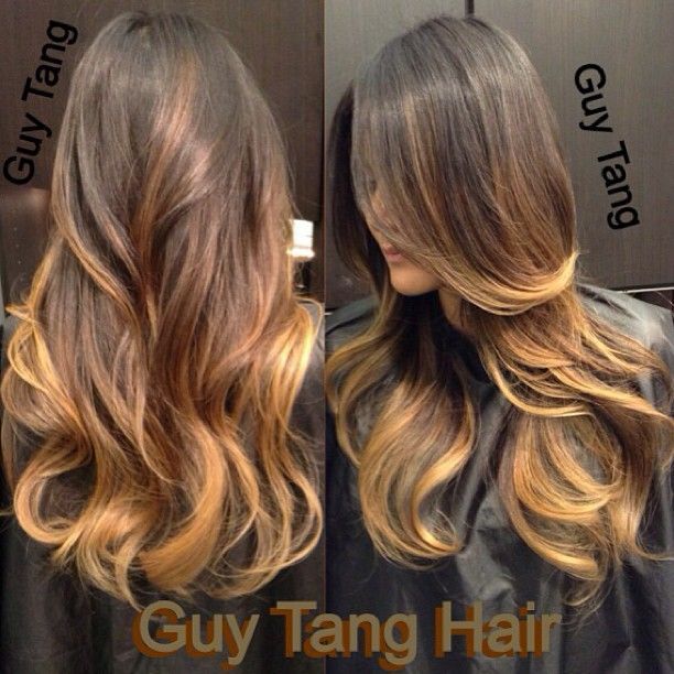 Ombre on dark hair by Guy Tang