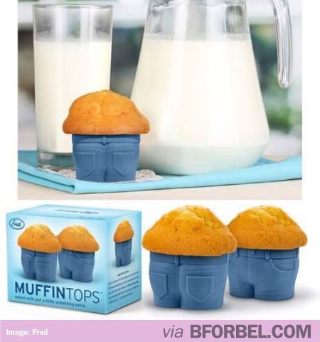 Omg “MUFFIN TOP” JEANS BAKING CUPS. DYING. Perfect gift for friends.