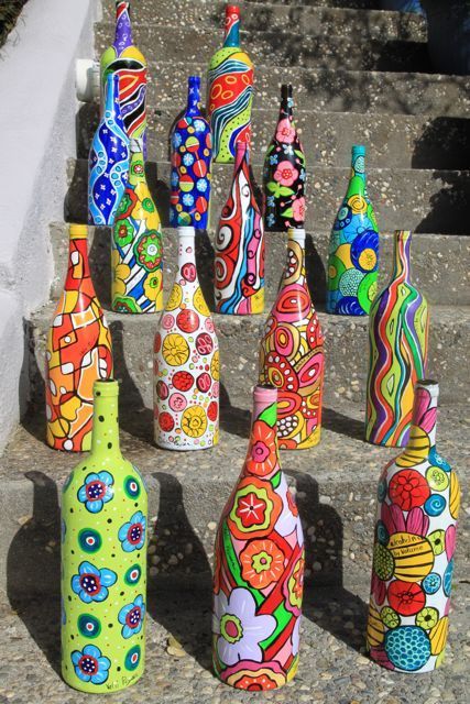 painted bottles…