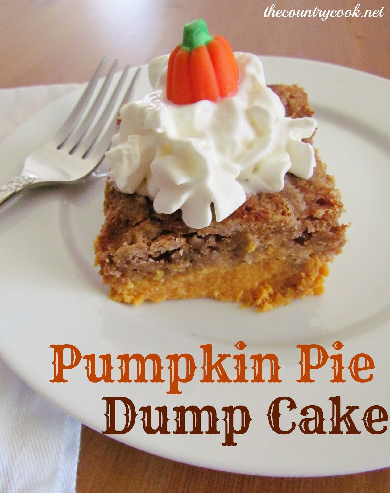 Pumpkin Pie Dump Cake.