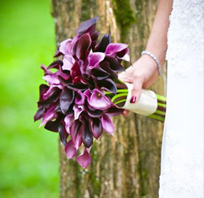 Purple Wedding Flowers | purple wedding bridal bouquets 02 Purple Bridal Bouquet