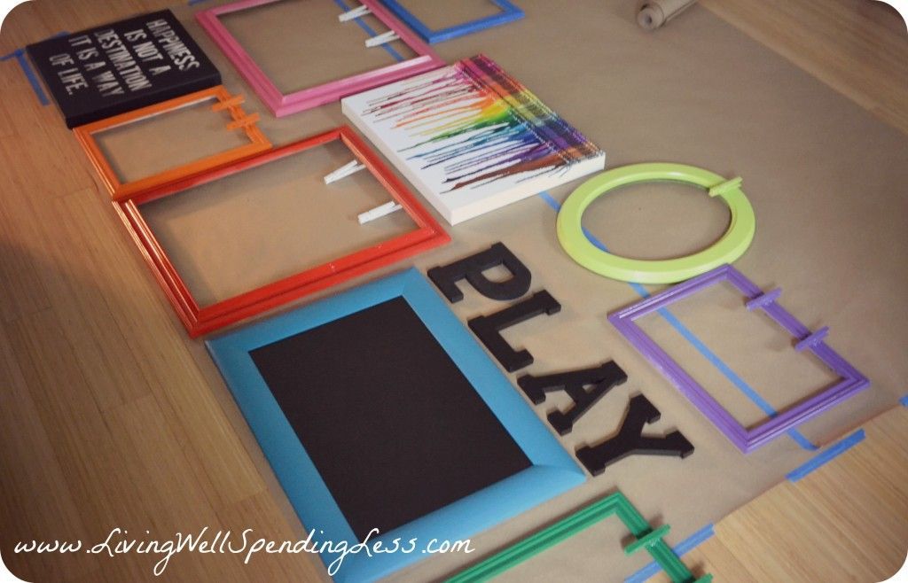 Rainbow Family Room | Kids Playroom Decorating Ideas | DiY Family Room