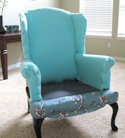 re-upolster wing back chair. Vintage Blossom Wingback Chair
