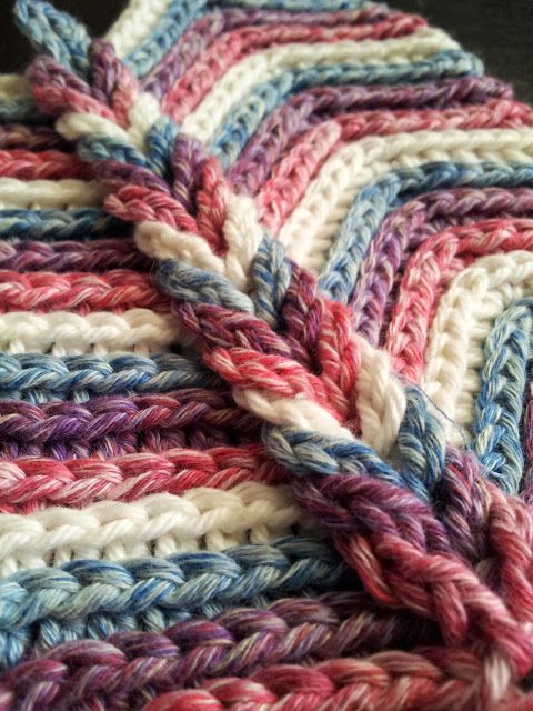 ::Rolling Ridge Blanket Crochet Pattern::