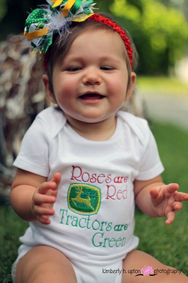 Roses are Red, Tractors are Green…love!!!!