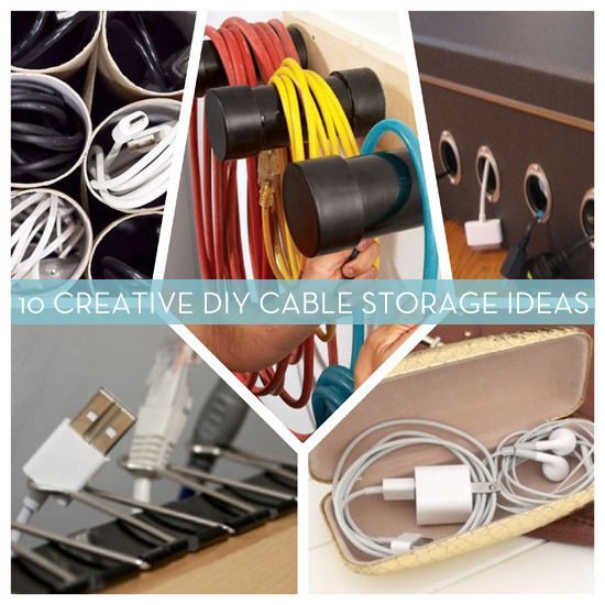 Roundup: 10 DIY Cord and Cable Organizers – lots more tutorials on curbly. must