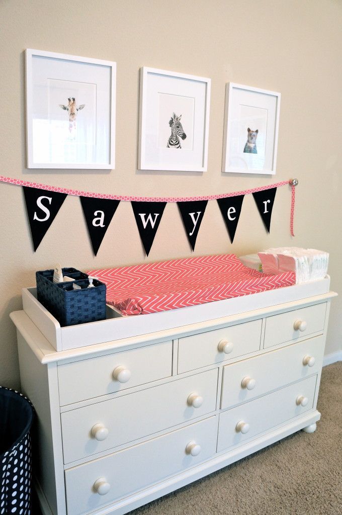 Sawyer for a girl!  Great pennant name display.