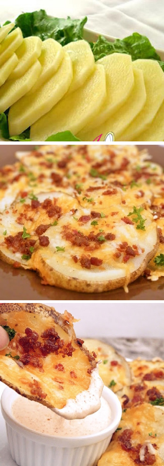 Scrumptious Cheesy Bacon Oven Chips…