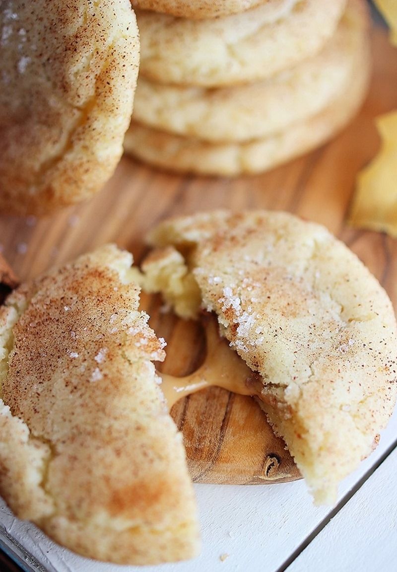 Sea salt caramel stuffed snickerdoodles! These just might rival the cream cheese