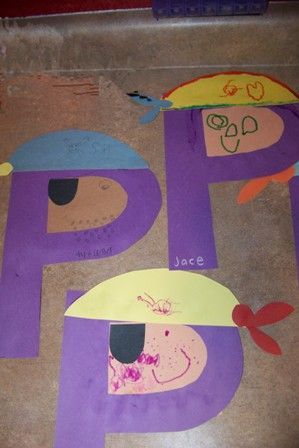 Simple P is for Pirate Craft  Fun way to get Atticus in on the unit