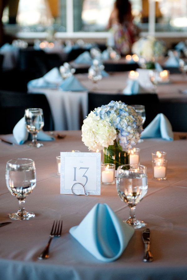 #sky blue wedding table … Wedding ideas for brides, grooms, parents  planners