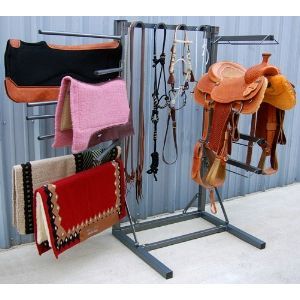 Space Saver Horse Tack Room Organizer. Need one of these in our house!