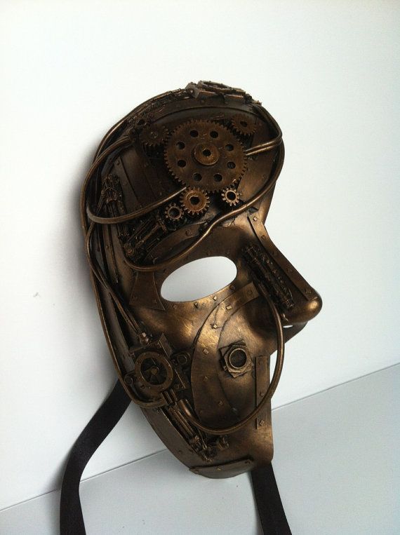 steampunk / techno phantom masquarade mask. ERHMAGERD!!!!!! THIS IS SO FREAKING