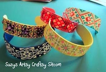 Suzys Artsy Craftsy Sitcom popsicle stick bracelets
