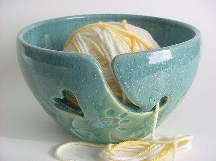 Sweet ceramic yarn tamer bowl by alispots