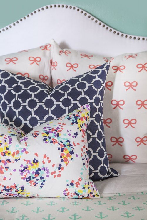 The cutest collection of nautical patterns Anchors Away by Caitlin Wilson.