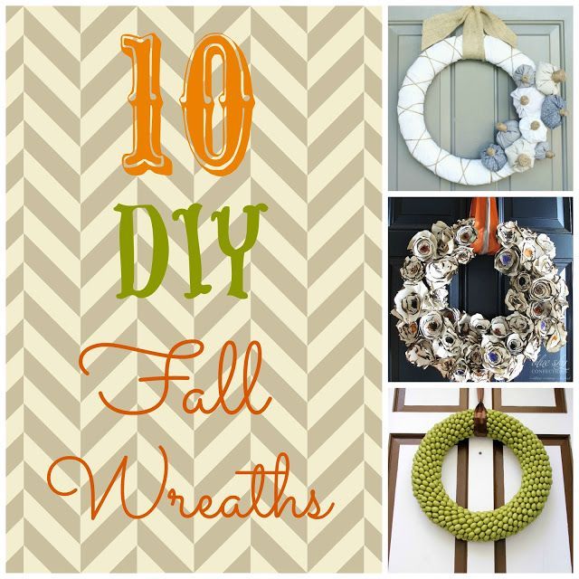 The one made with paper plates and cookie sprinkles is genius. #wreath #DIY #fal