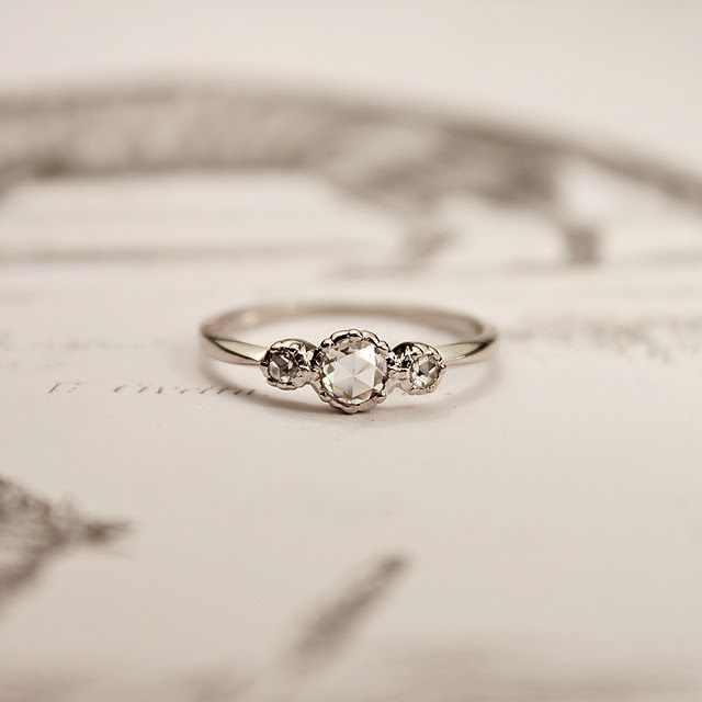 This is the kind of engagement ring I want! Simple, elegant and will fit over my