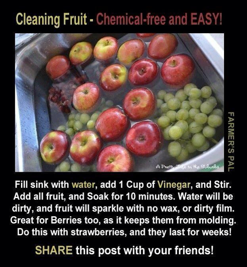 This really works, did it all summer and the fruit lasted longer than 4 days.