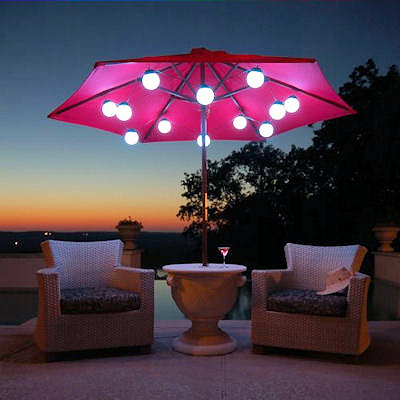 Umbrella Lights  Centerpieces to Illuminate Your Patio