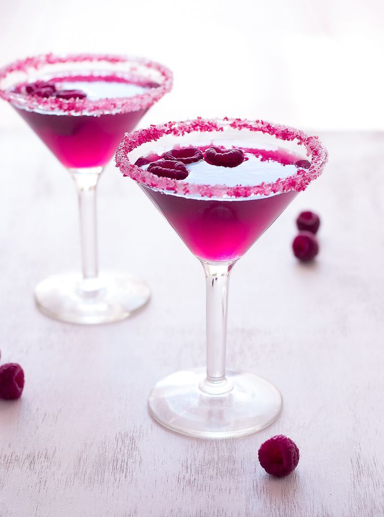 Very Pink Raspberry Cosmopolitan Cocktail | Pineapple  Coconut