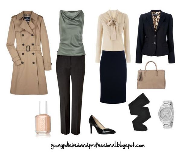 Young, Polished  Professional: The Power Suit: Business Professional Dress that