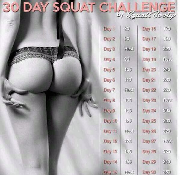 30 days squat challenge
