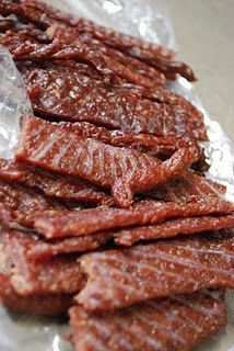 Beef Jerky in the oven!    So much better than store bought and super easy to bo