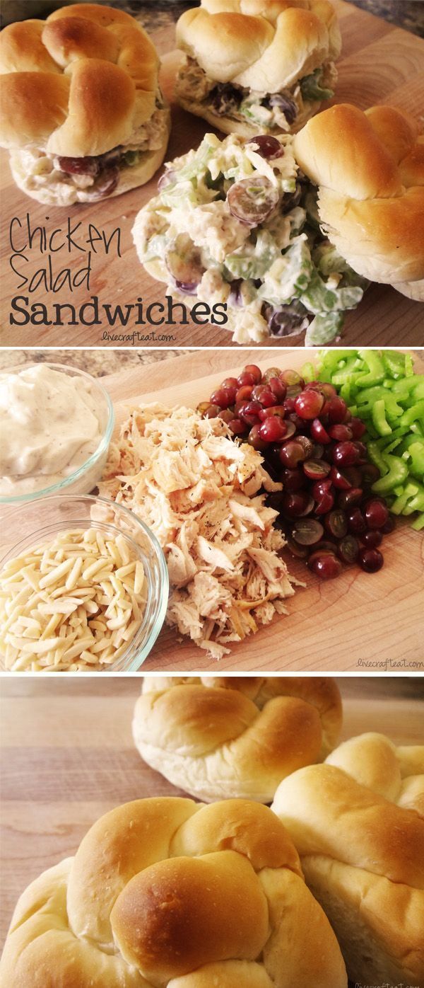 Chicken salad sandwiches… These look so good!