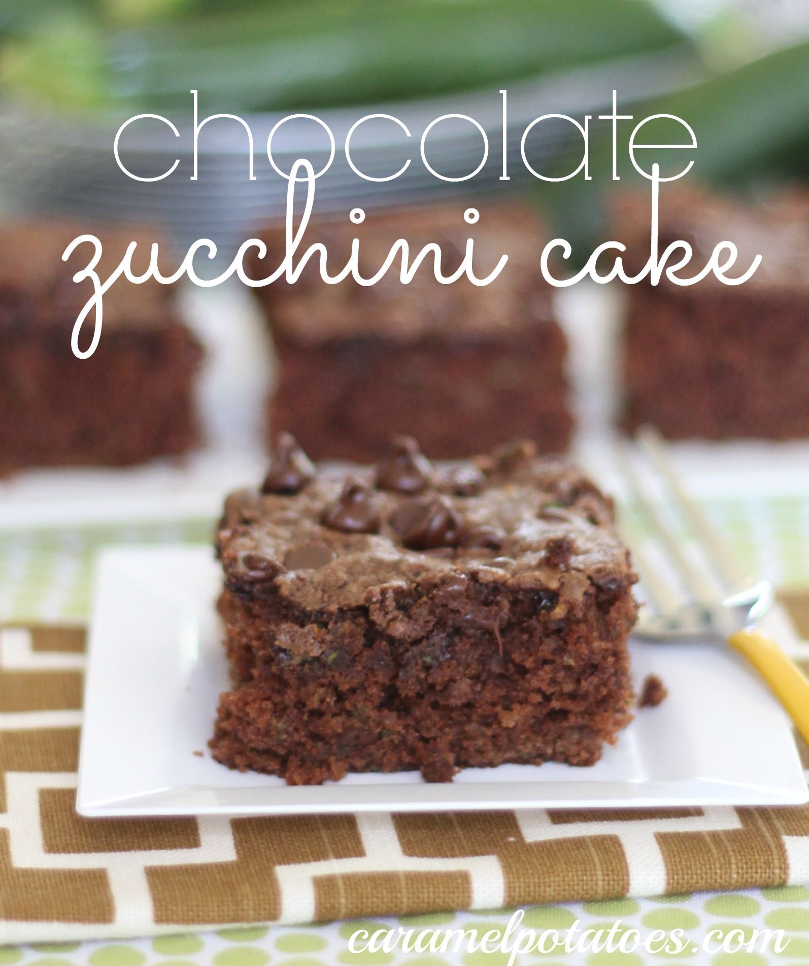 Chocolate Zucchini Cake – rich and moist with a yummy combination of chocolate,