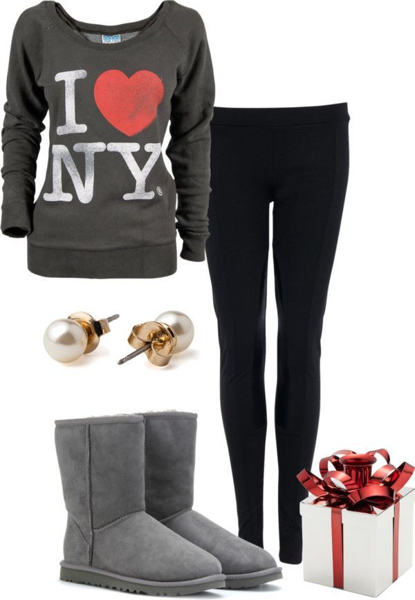 “Comfy December Winter Home Outfit” by natihasi on Polyvore