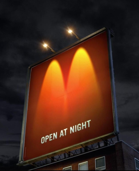 Creative McDonalds advertising