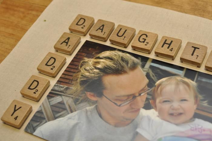 cute daddy-daughter frame idea