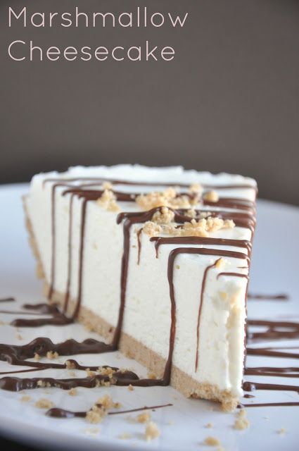 Easy Marshmallow Cheesecake… I have some marshmallows t wait to try out this r