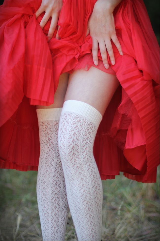 For Fall: Long Socks and Midi Skirts