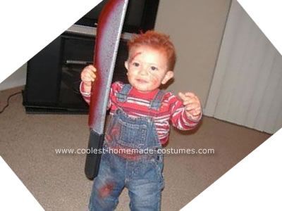 Homemade Baby Chucky and Bride of Chucky Costume: Here it goes, well I am a big