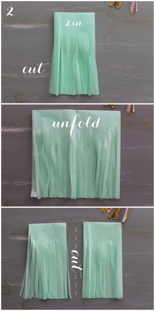 DIY: Confetti System Inspired Tissue Paper Tassel Garland