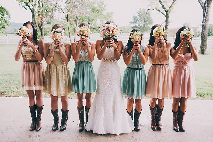 Love the different dresses with boots!