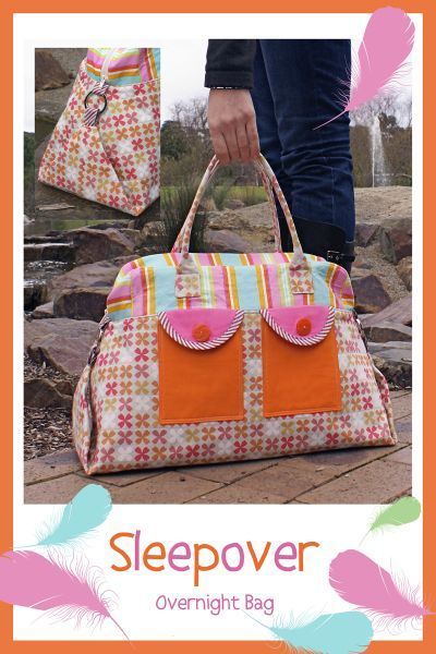 MELLY & ME SLEEPOVER OVERNIGHT BAG NEW PATTERN SEWING CRAFT