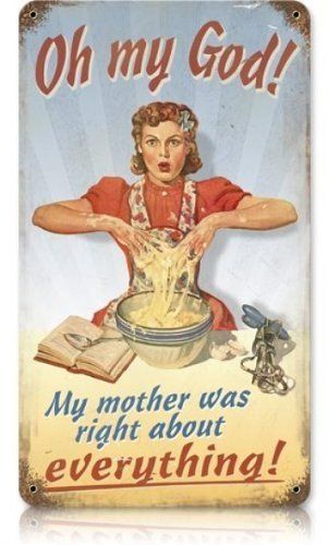 Mom Vintage Kitchen Sign