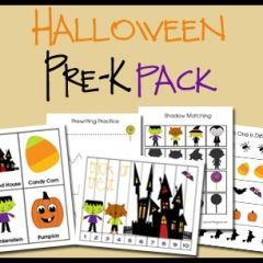 Printables: Halloween Pre-K Pack with learning and fun for October.