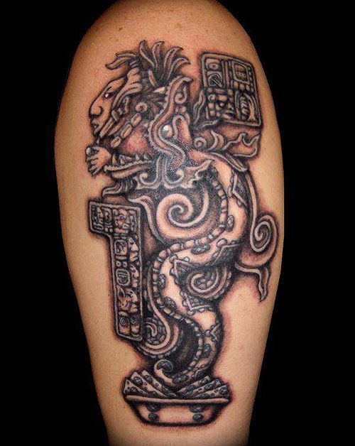 The Aztec tribal tattoos are not only being done for decorative purposes but