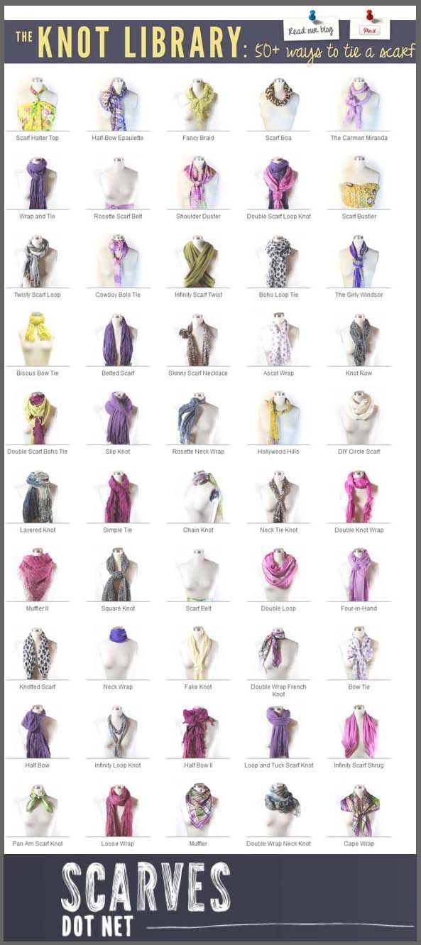 The Knot Library: 50 Ways to Tie a Scarf