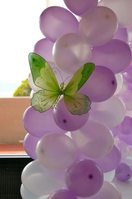 tinkerbell 1st birthday party | DSC_0062 Tinkerbell, Balloons  Sweet …